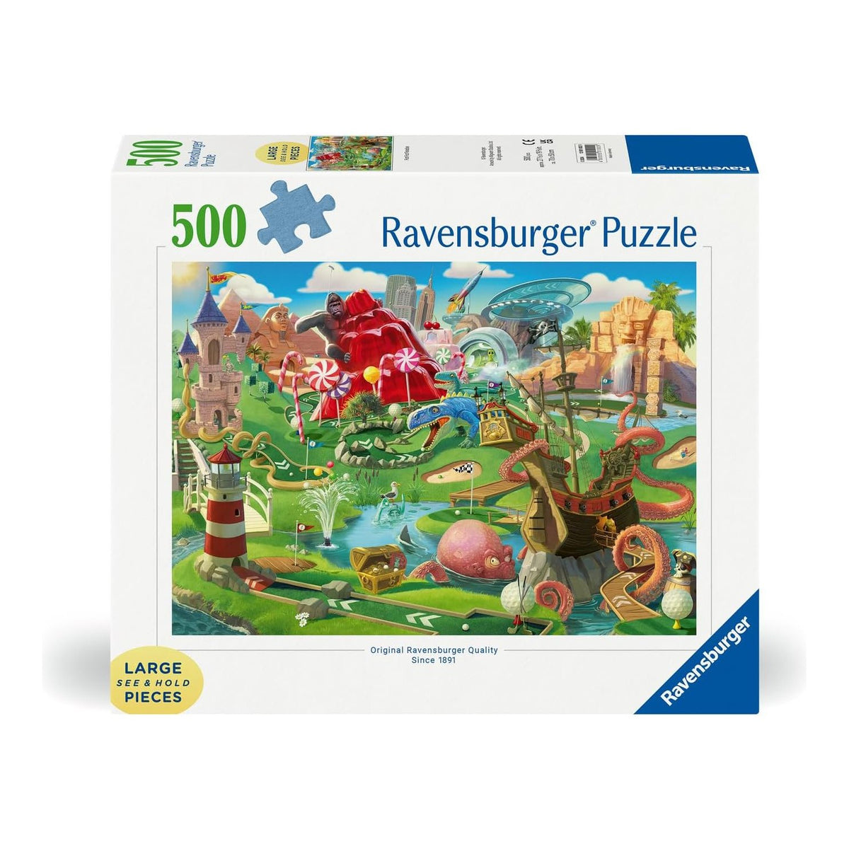 Mini Golf Pálya - XXL Ravensburger 500 darabos kirakó puzzle (RA - 12001002) - puzzlegarden