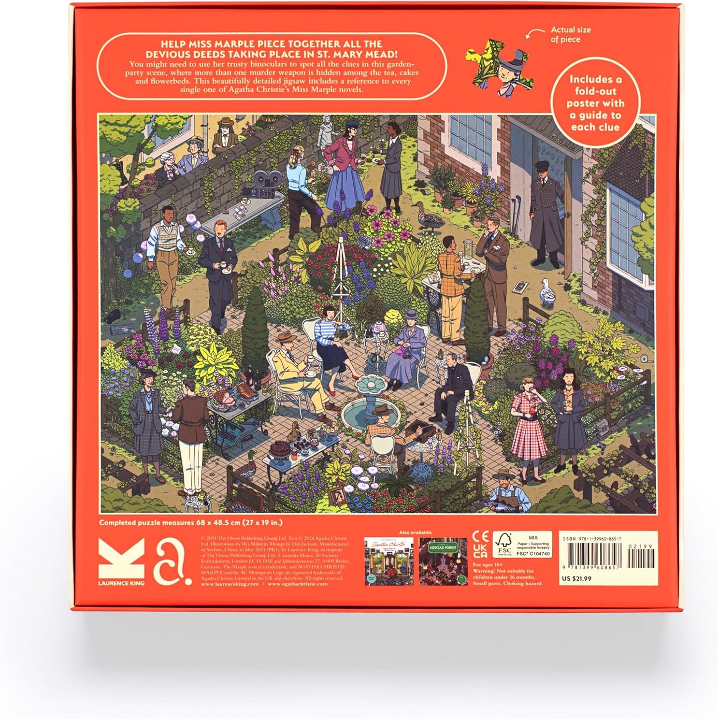 Miss Marple világa Laurence King 1000 darabos kirakó puzzle (LK - 9781399608657) - puzzlegarden