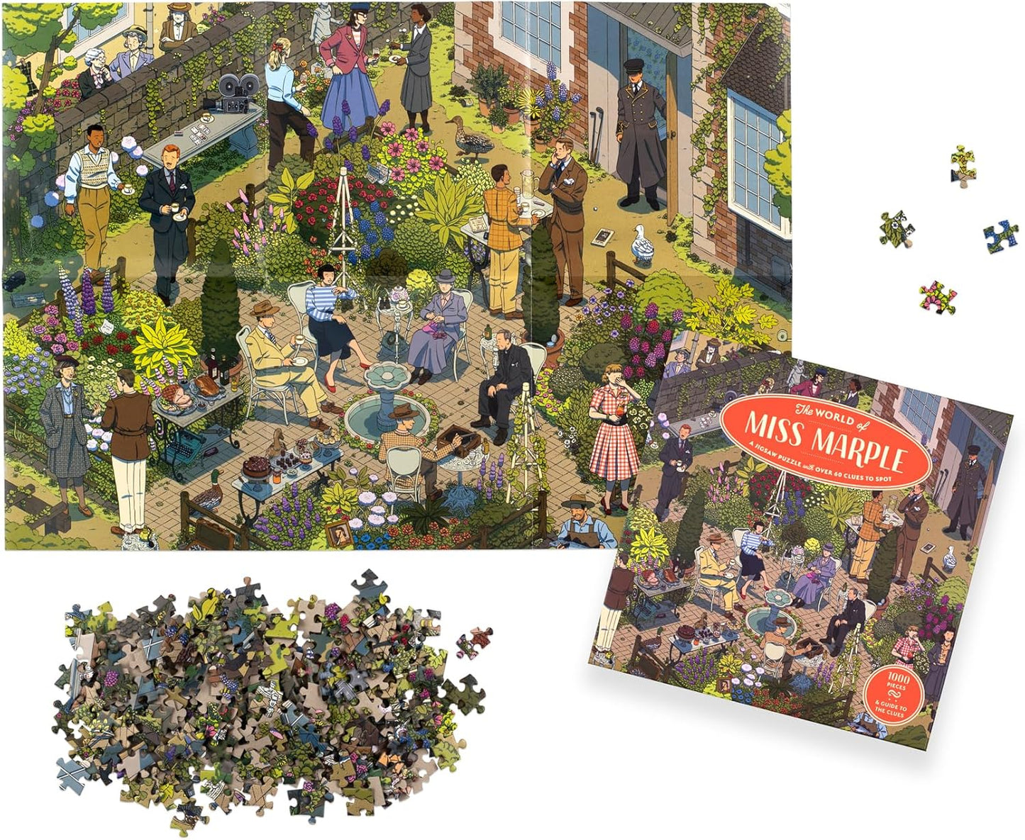 Miss Marple világa Laurence King 1000 darabos kirakó puzzle (LK - 9781399608657) - puzzlegarden