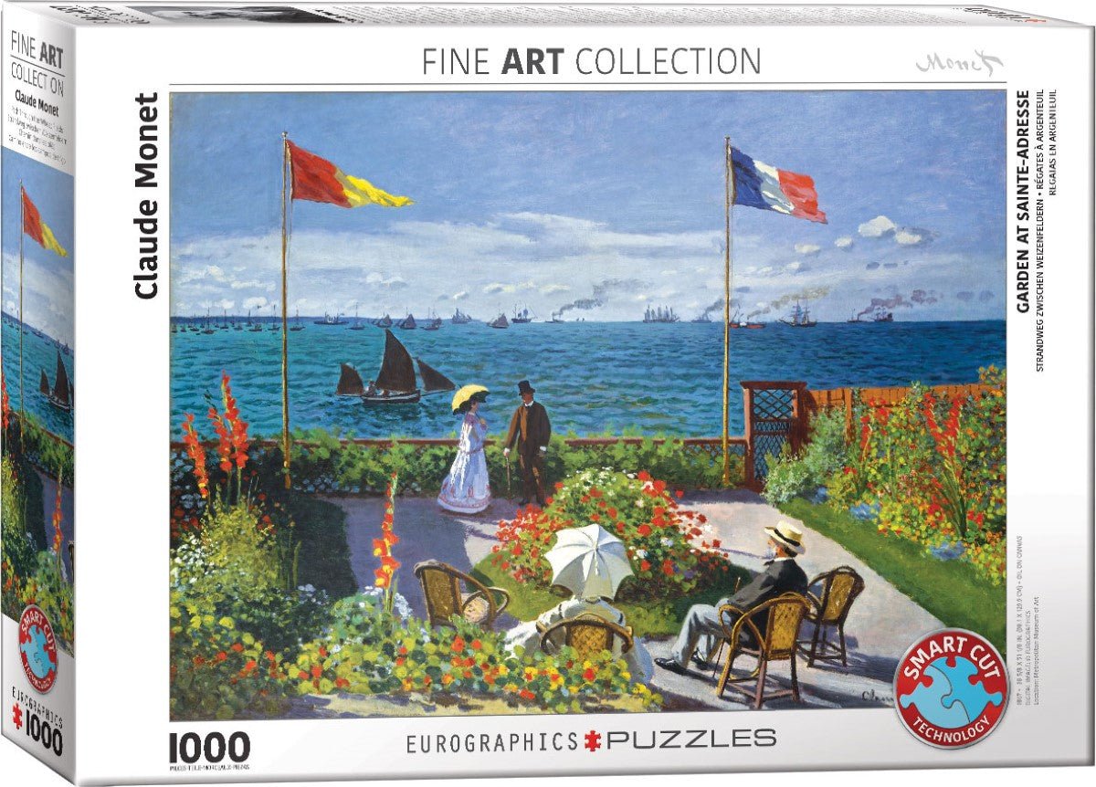 Monet – Kert Sainte-Adresse-ban Eurographics 1000 darabos kirakó puzzle (EUR-6000-6039) - puzzlegarden