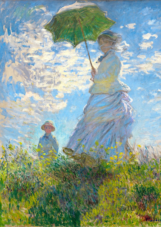 Monet - Nő napernyővel (Camille és Jean Monet) Enjoy 1000 darabos kirakó puzzle (EN - 1215) - puzzlegarden