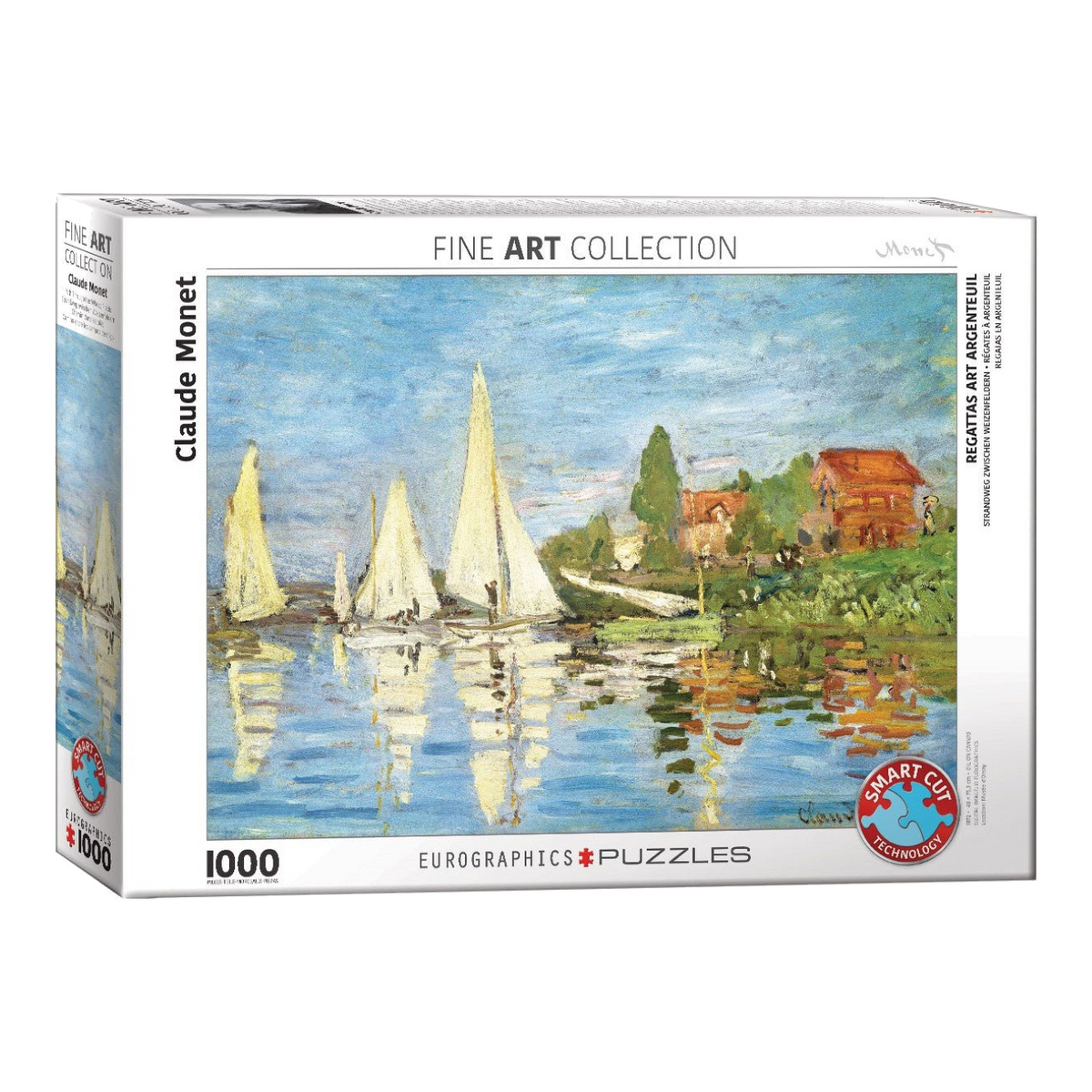 Monet – Regatta Argenteuil-ben Eurographics 1000 darabos kirakó puzzle (EUR-6000-6040) - puzzlegarden
