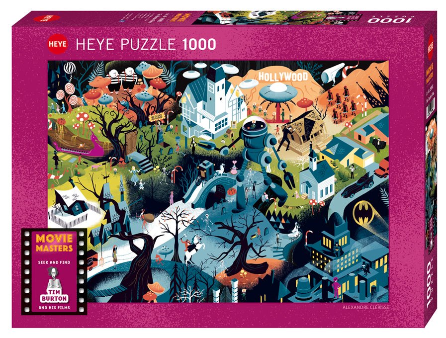 Movie Masters - Tim Burton filmek HEYE 1000 darabos kirakó puzzle (HE - 29882) - puzzlegarden