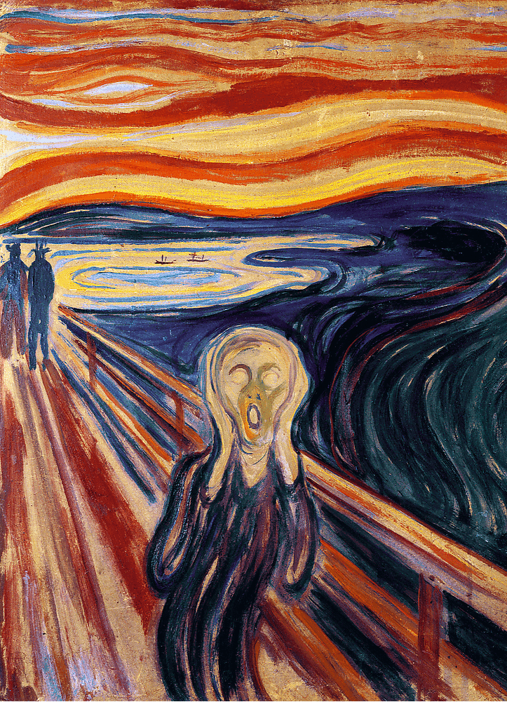 Munch - A sikoly - FA kirakó Trefl Wood Craft 200 darabos kirakó puzzle (TR - 20252) - puzzlegarden