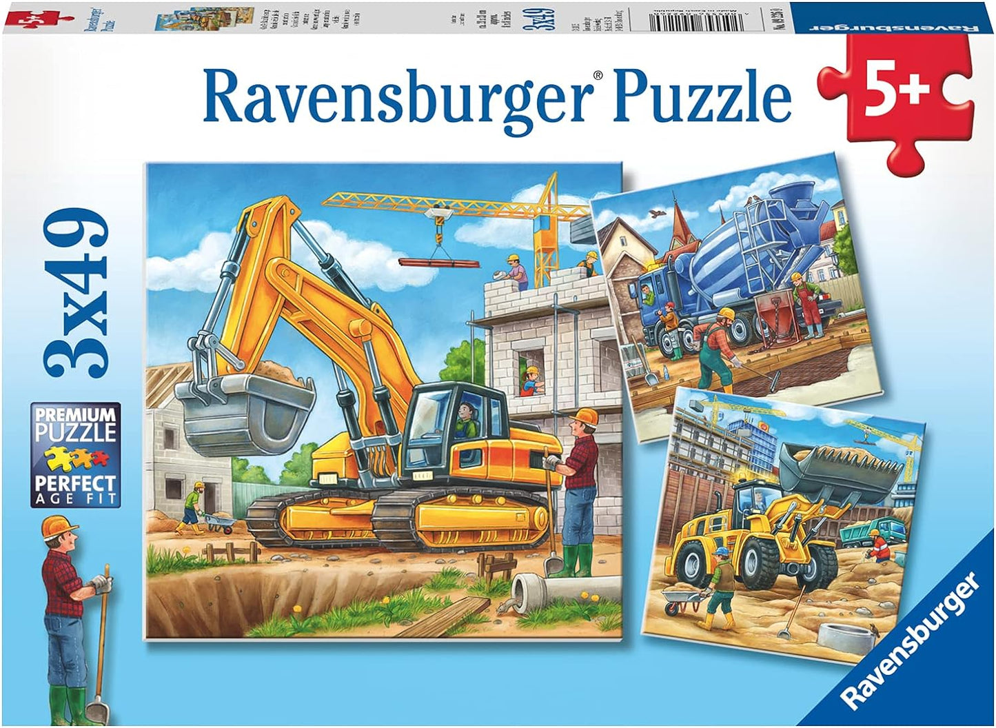 Munkagépek - 3x49 Ravensburger 49 darabos kirakó puzzle (RA - 09226) - puzzlegarden