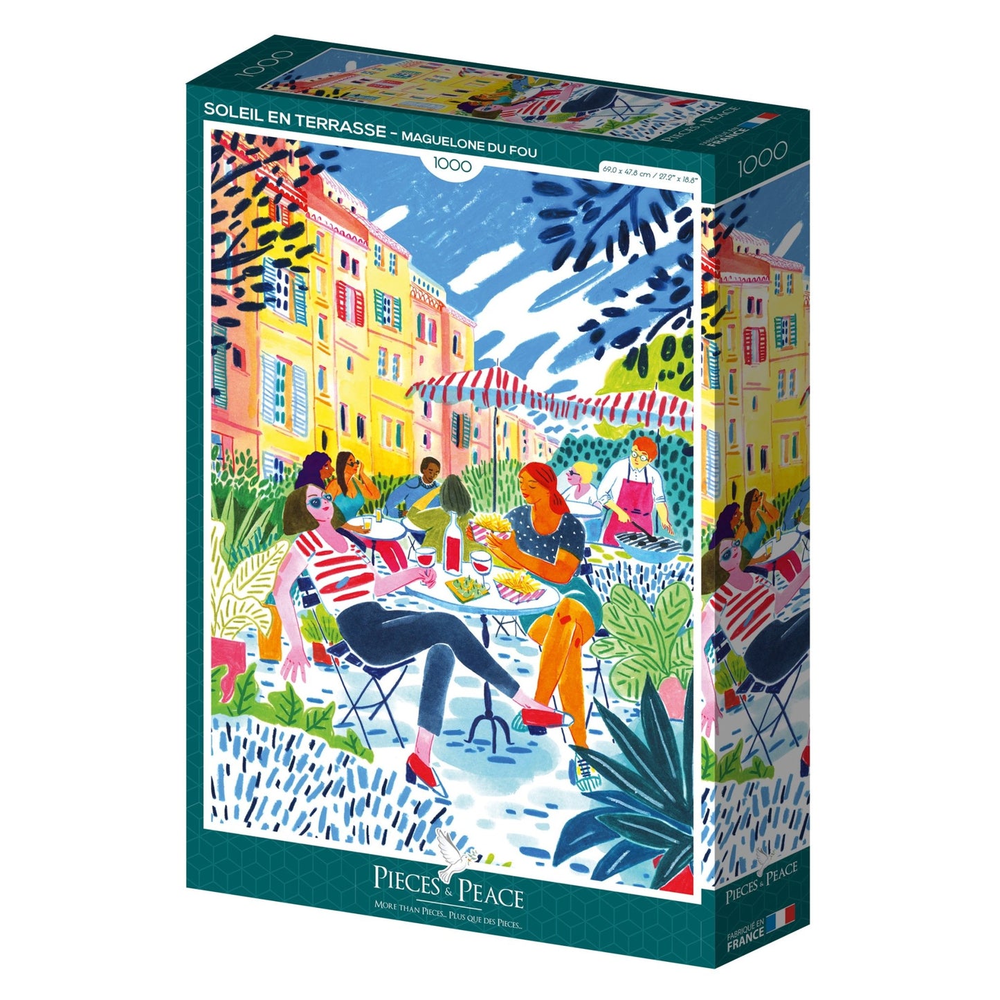 Nap a teraszon Pieces & Peace 1000 darabos kirakó puzzle (PaP - 0102) - puzzlegarden