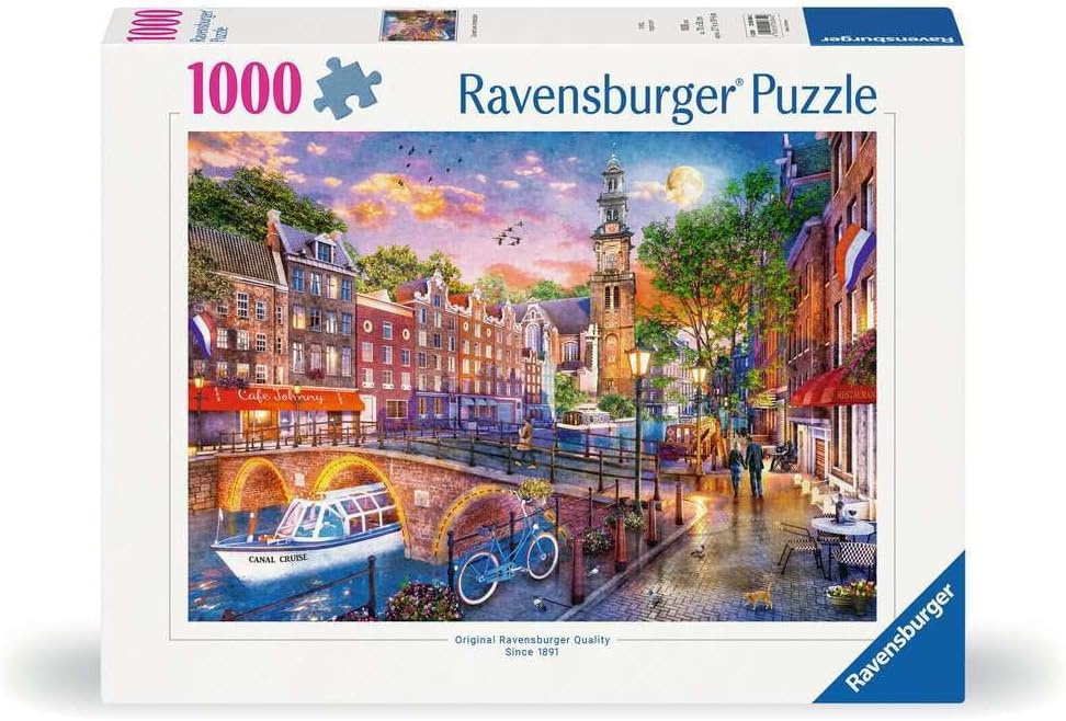 Naplemente Amszterdam felett Ravensburger 1000 darabos kirakó puzzle (RA-12000884) - puzzlegarden