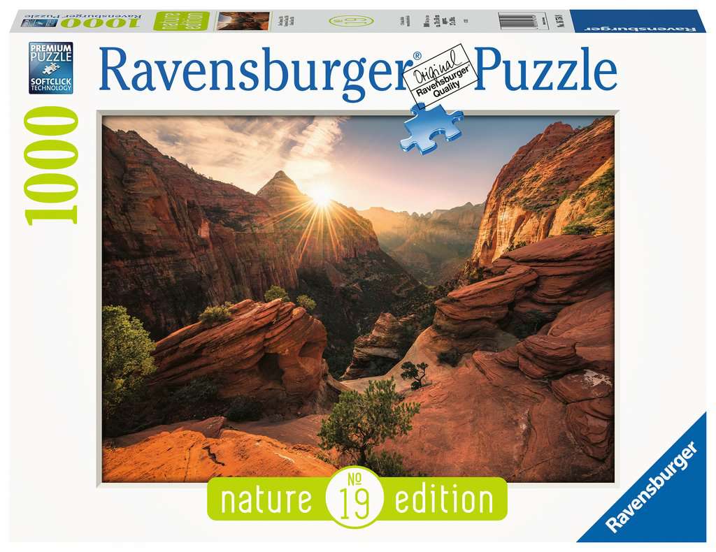 Nature Edition - Zion Canyon, USA Ravensburger 1000 darabos kirakó puzzle (RA - 16754) - puzzlegarden