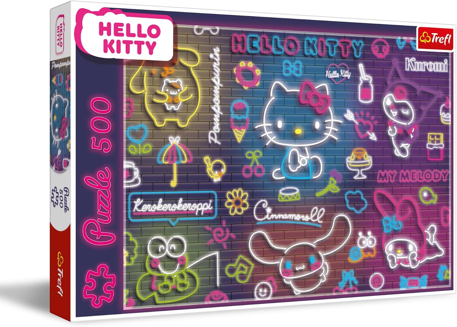 Neon Hello Kitty Trefl 500 darabos kirakó puzzle (TR - 37523) - puzzlegarden