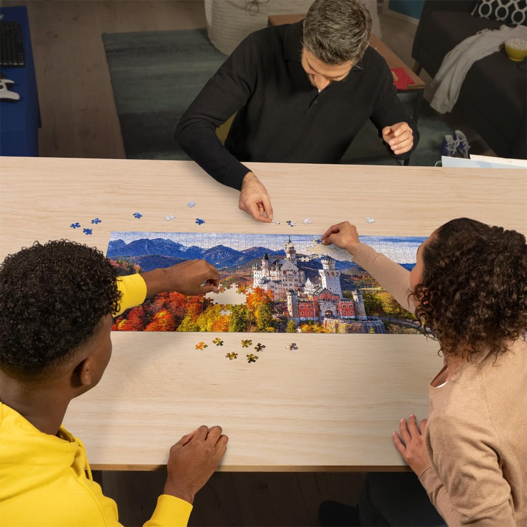 Neuschwanstein, Bajorország - panoráma Ravensburger 1000 darabos kirakó puzzle (RA - 12000445) - puzzlegarden