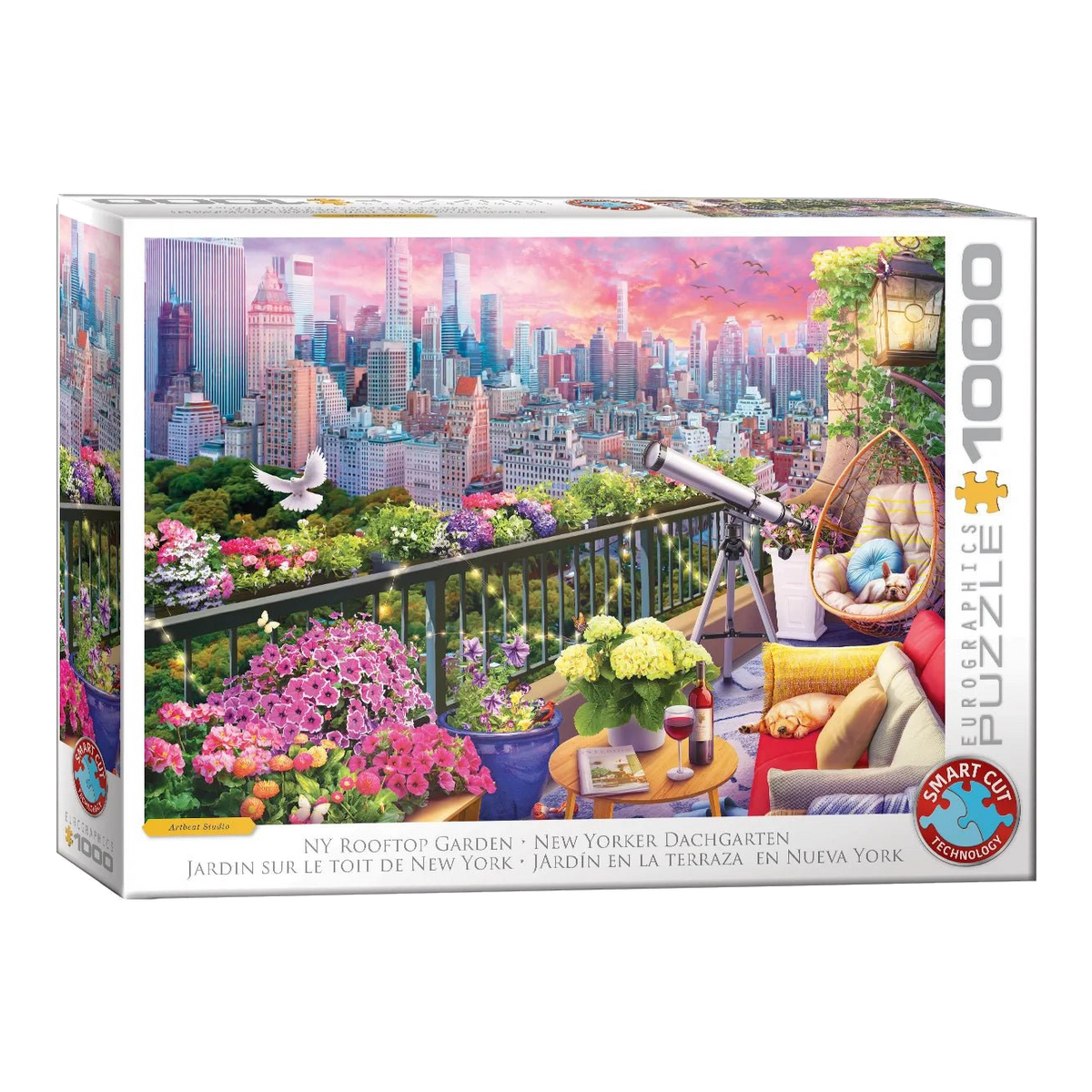 New York-i tetőkert Eurographics 1000 darabos kirakó puzzle (EUR-6000-6161) - puzzlegarden