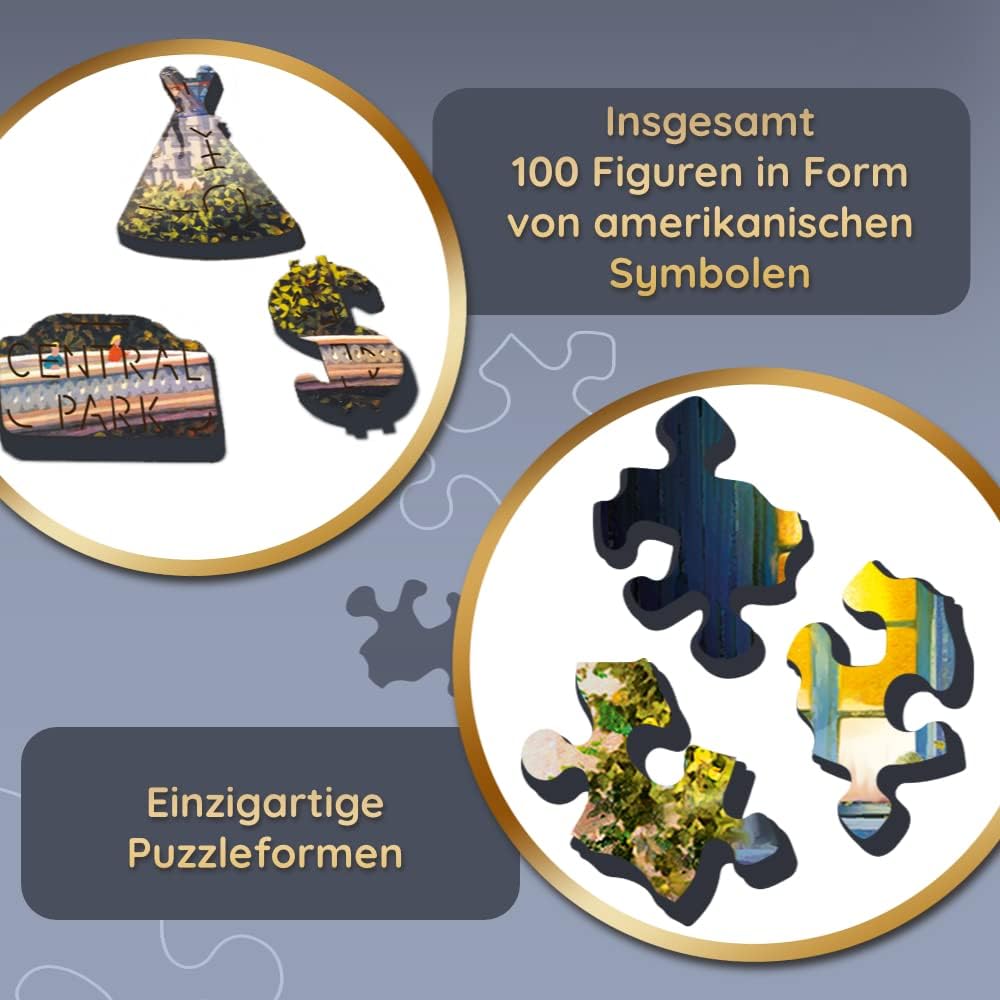 New York Kollázs - Fa kirakó Trefl Wood Craft 1000 darabos kirakó puzzle (TR - 20147) - puzzlegarden