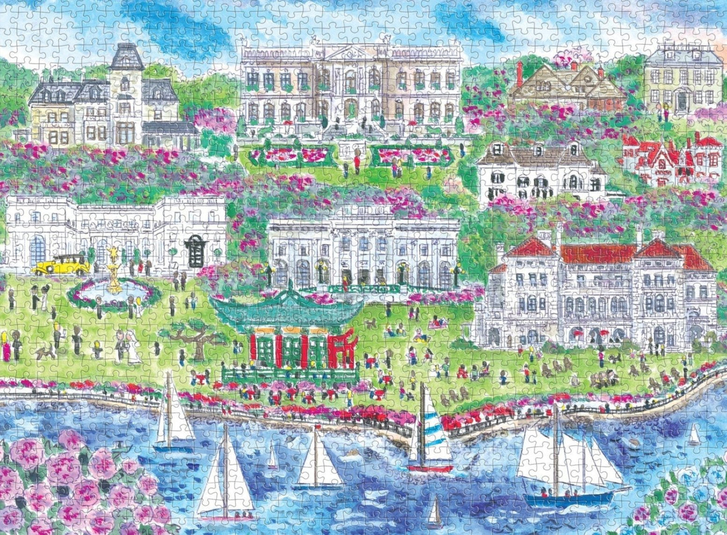 Newporti kastélyok Galison 1000 darabos kirakó puzzle (GA - 9780735382633) - puzzlegarden