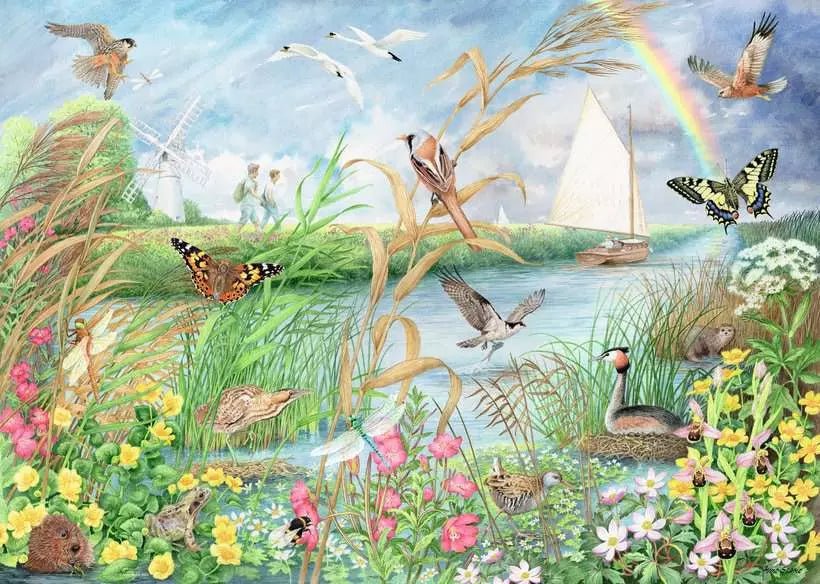Norfolk - mocsárvidék Ravensburger 1000 darabos kirakó puzzle (RA - 12001313) - puzzlegarden