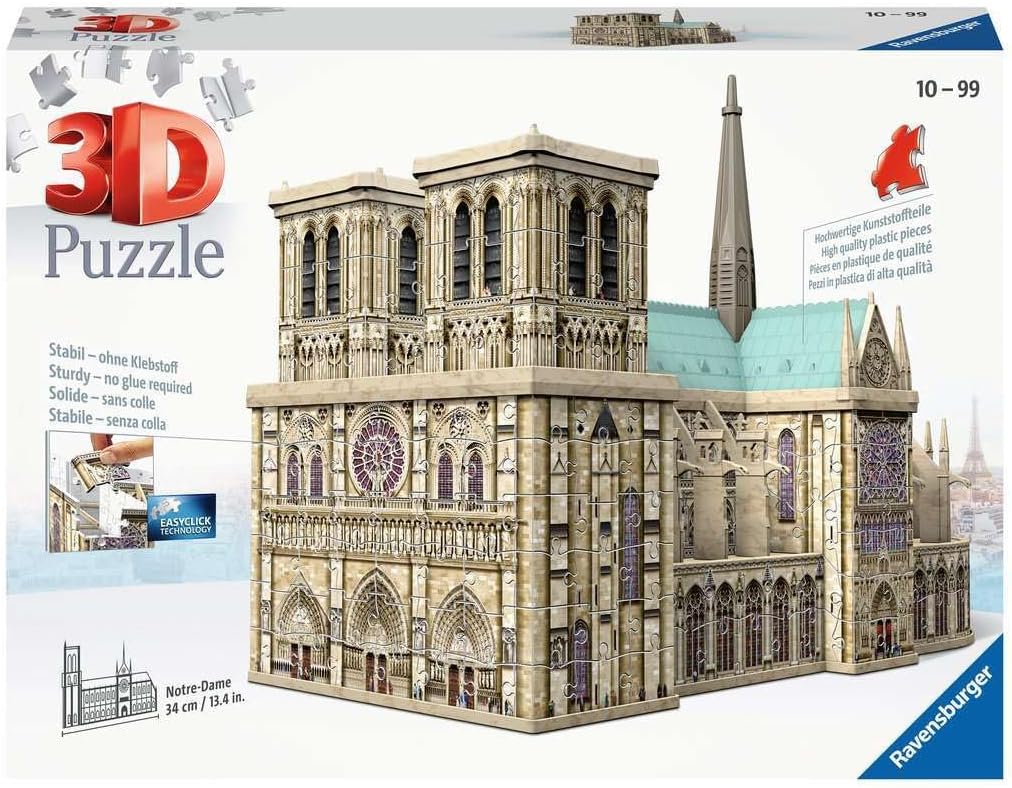 Notre - Dame - 3D Ravensburger 349 darabos kirakó puzzle (RA - 12523) - puzzlegarden
