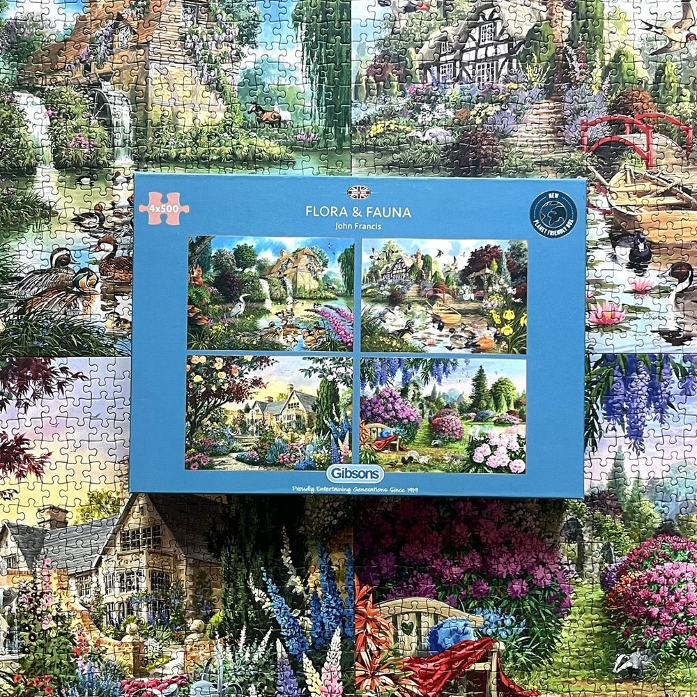 Növény - és állatvilág - 4x500 Gibsons 500 darabos kirakó puzzle (G - G5025) - puzzlegarden