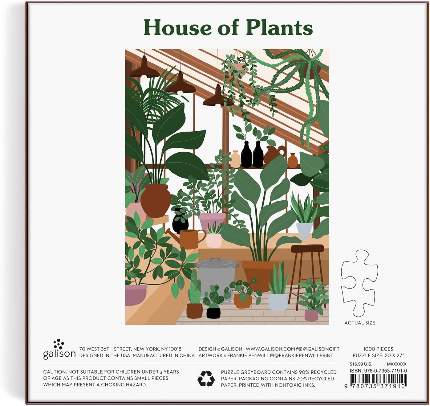Növények Háza Galison 1000 darabos kirakó puzzle (GA - M060421A - HP) - puzzlegarden