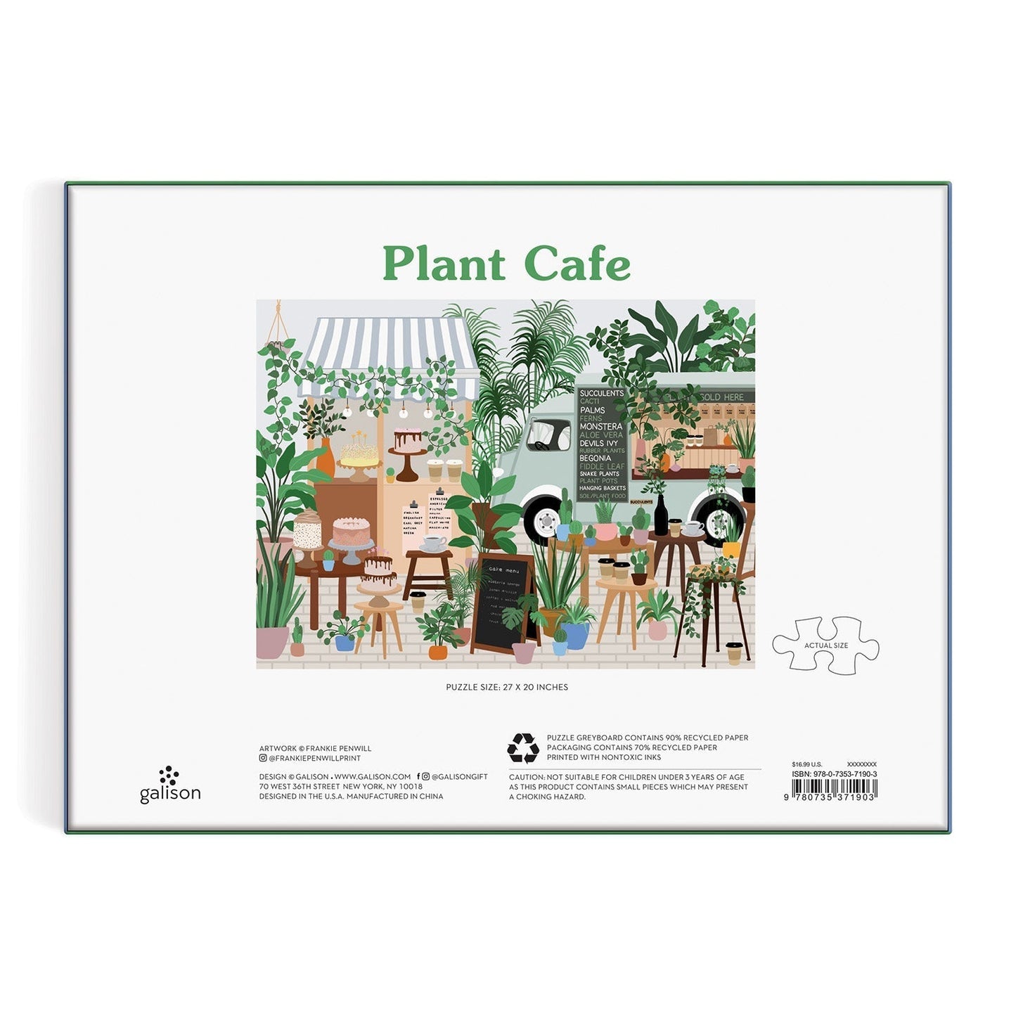 Növénykávézó Galison 1000 darabos kirakó puzzle (GA - 9780735371903) - puzzlegarden