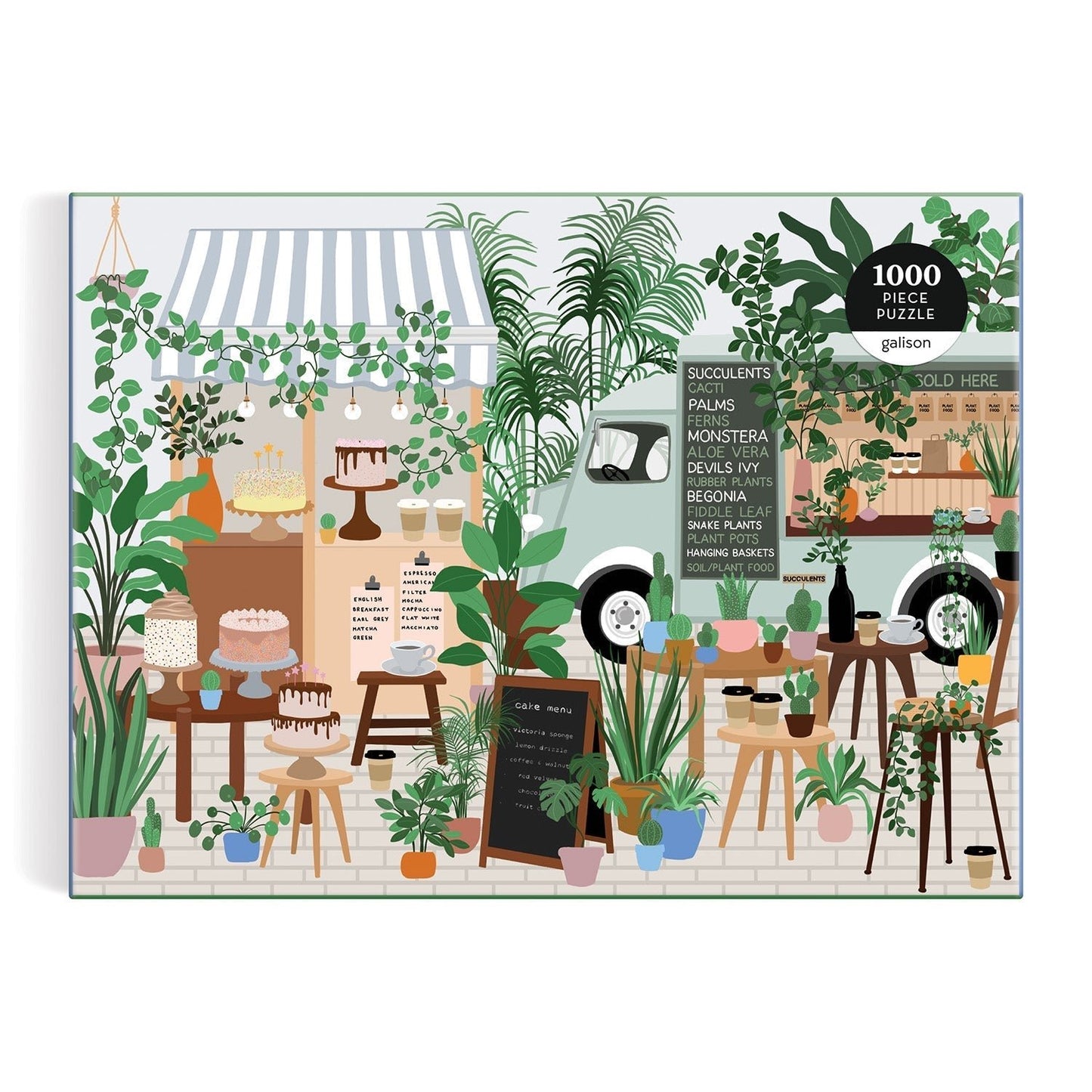 Növénykávézó Galison 1000 darabos kirakó puzzle (GA - 9780735371903) - puzzlegarden