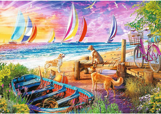 Nyaralás: Vitorlások Kilátása Trefl Prime 1000 darabos kirakó puzzle (TR - 10697) - puzzlegarden