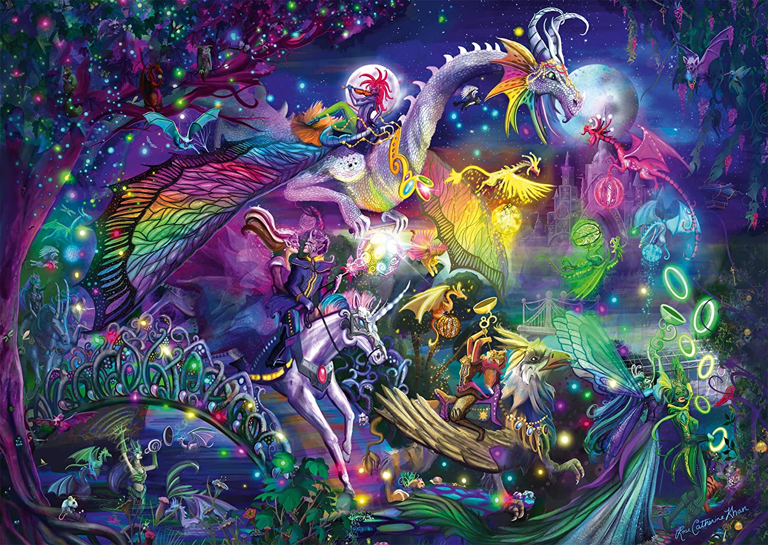 Nyári éjszakai cirkusz Schmidt Spiele 1000 darabos kirakó puzzle (SCH - 57586) - puzzlegarden