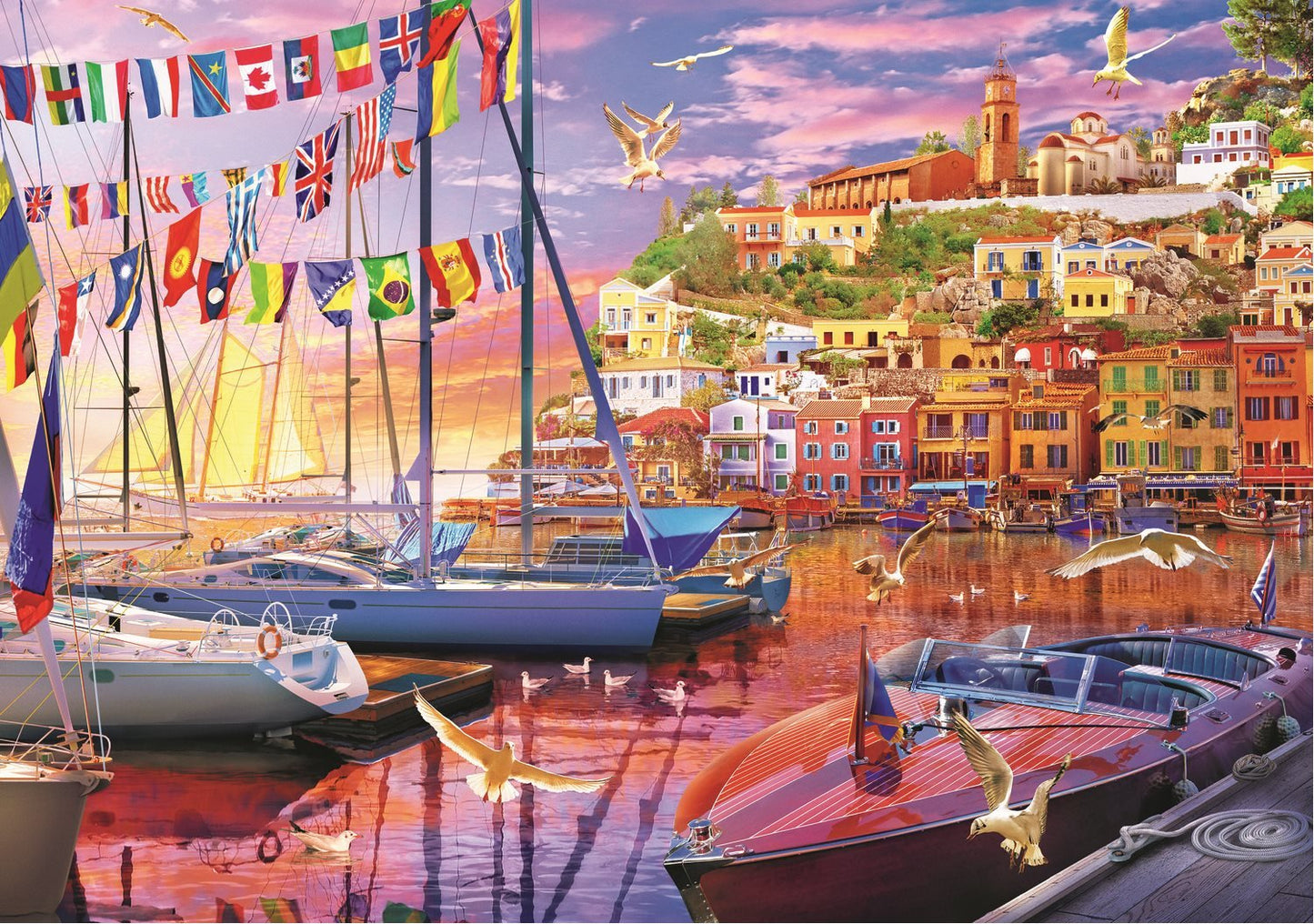 Nyári Este a Kikötőben Trefl Prime 1000 darabos kirakó puzzle (TR - 10696) - puzzlegarden