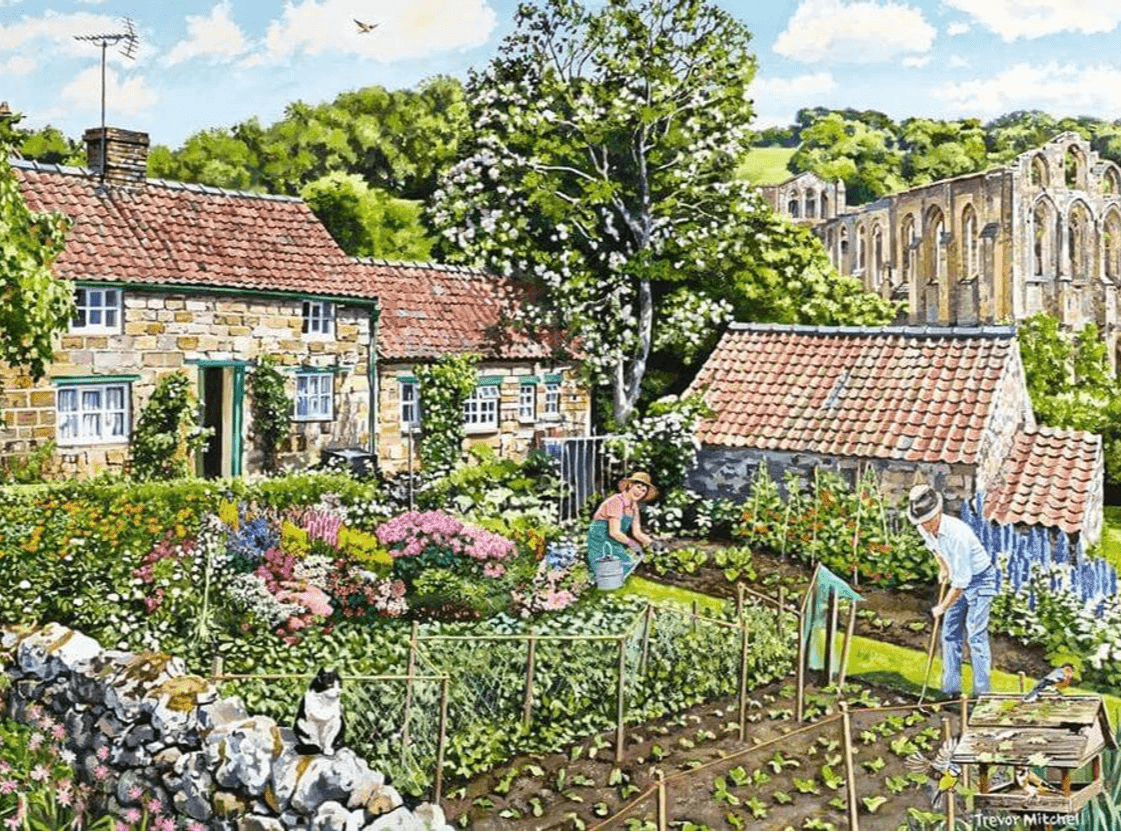 Nyugodt Kunyhók - Észak Yorkshire - 2x500 Ravensburger 500 darabos kirakó puzzle (RA - 12000024) - puzzlegarden