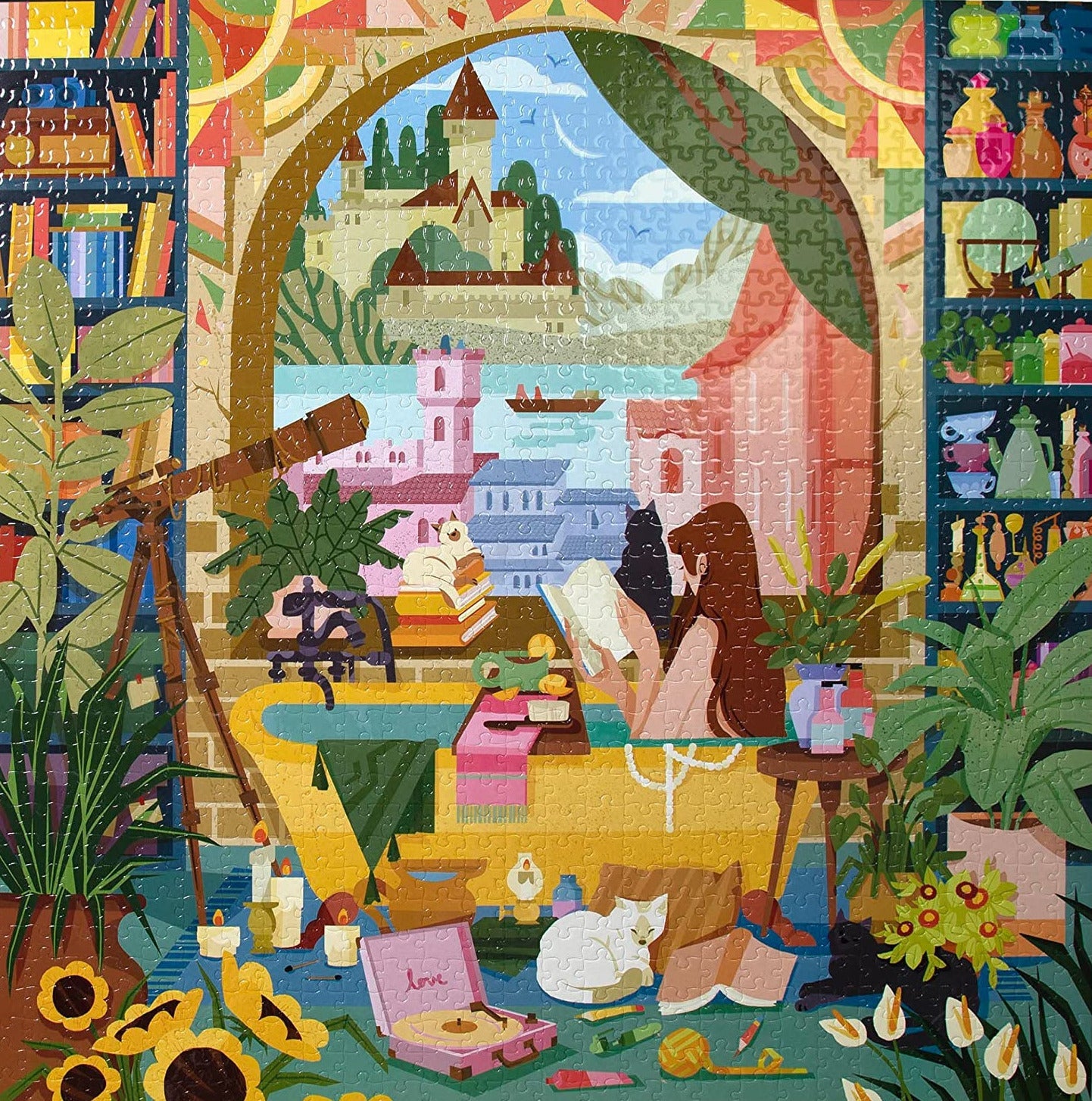 Olvasás és Pihenés Eeboo 1000 darabos kirakó puzzle (EB - PZTRRD) - puzzlegarden