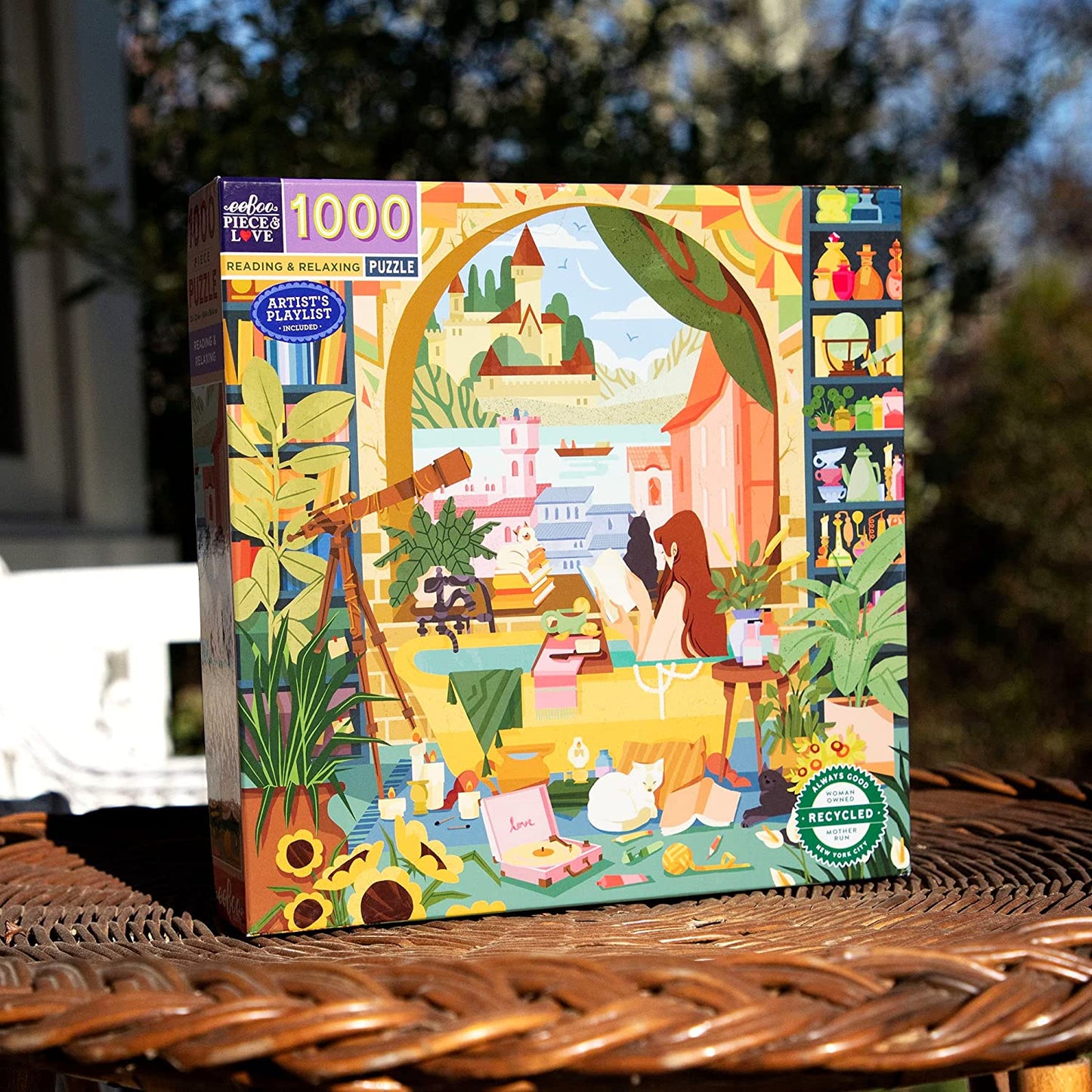 Olvasás és Pihenés Eeboo 1000 darabos kirakó puzzle (EB - PZTRRD) - puzzlegarden