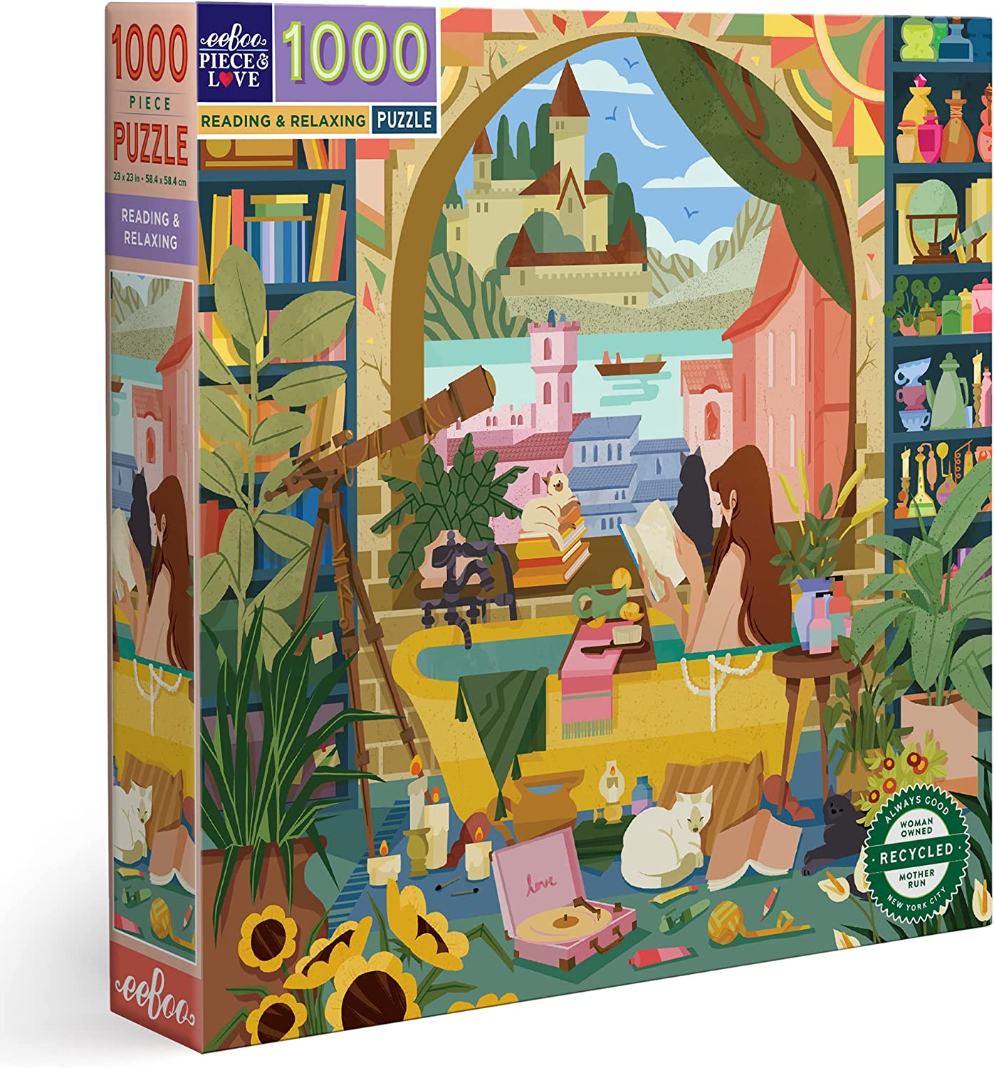 Olvasás és Pihenés Eeboo 1000 darabos kirakó puzzle (EB - PZTRRD) - puzzlegarden