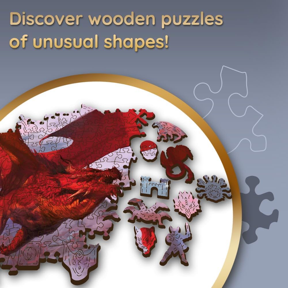 Ősi Vörös Sárkány - Fa kirakó Trefl Wood Craft 500 darabos kirakó puzzle (TR - 20181) - puzzlegarden