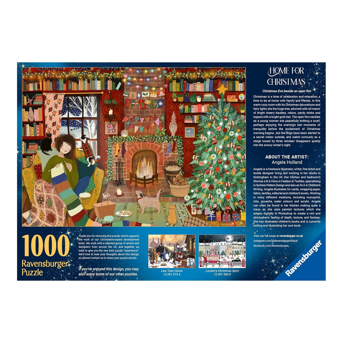 Otthon karácsonykor Ravensburger 1000 darabos kirakó puzzle (RA - 12001465) - puzzlegarden