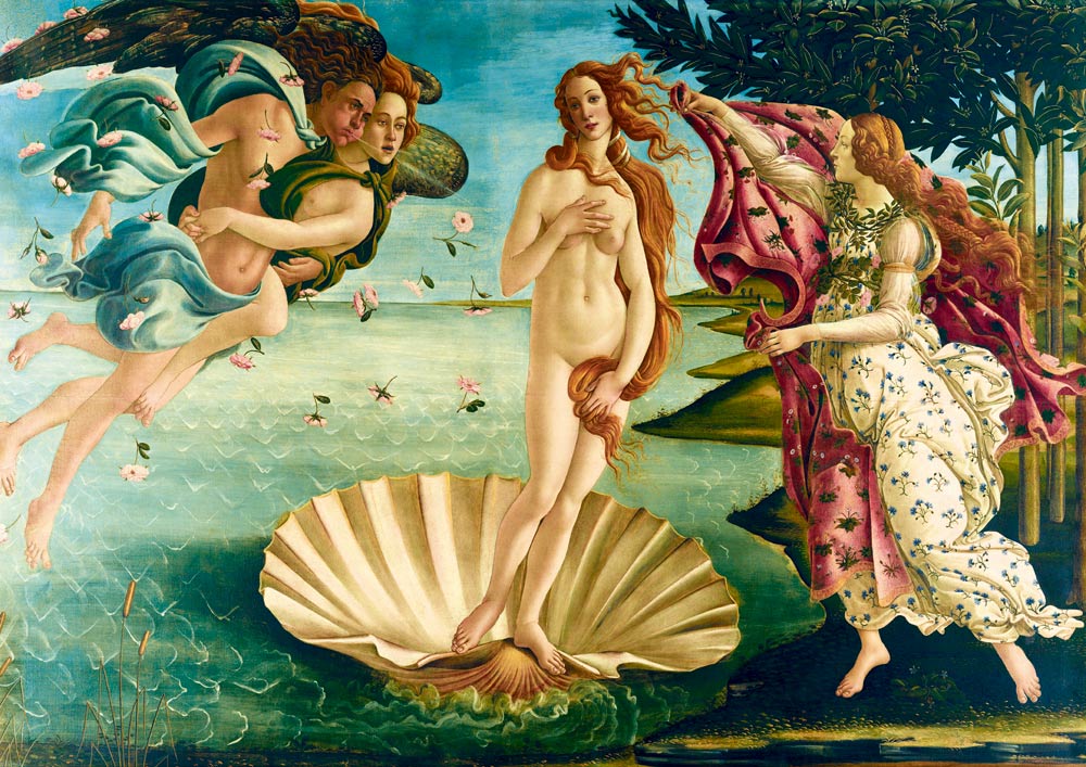 Botticelli - Vénusz Születése Bluebird 1000 darabos kirakó puzzle (BB - 60055) - puzzlegarden