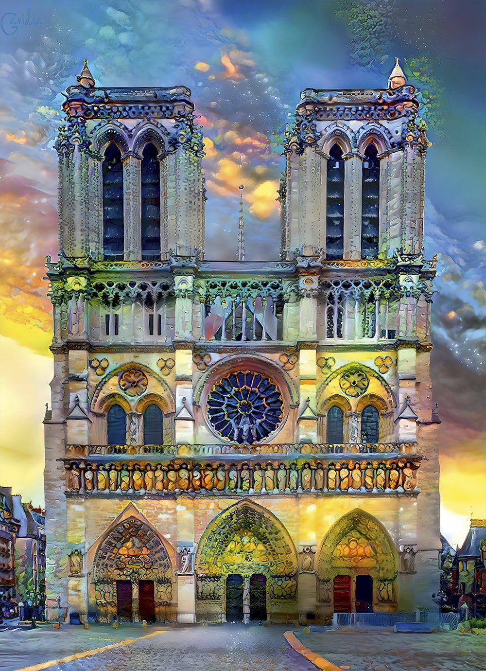 A párizsi Notre - Dame Bluebird 1000 darabos kirakó puzzle (BB - F - 90039) - puzzlegarden