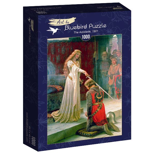 Edmund Leighton - A Lovag Bluebird 1000 darabos kirakó puzzle (BB - 60071) - puzzlegarden