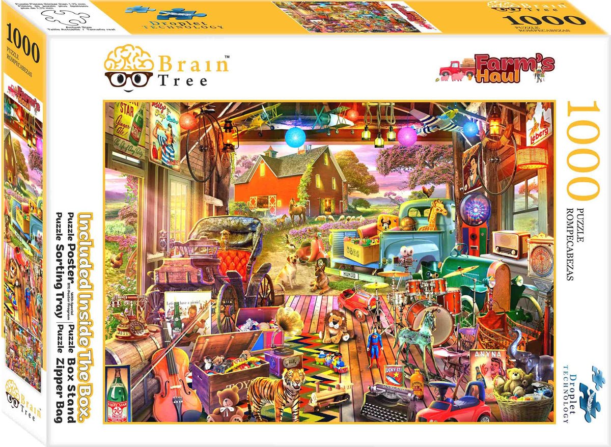 Pajta Kupi Brain Tree 1000 darabos kirakó puzzle (BT - 2102087) - puzzlegarden
