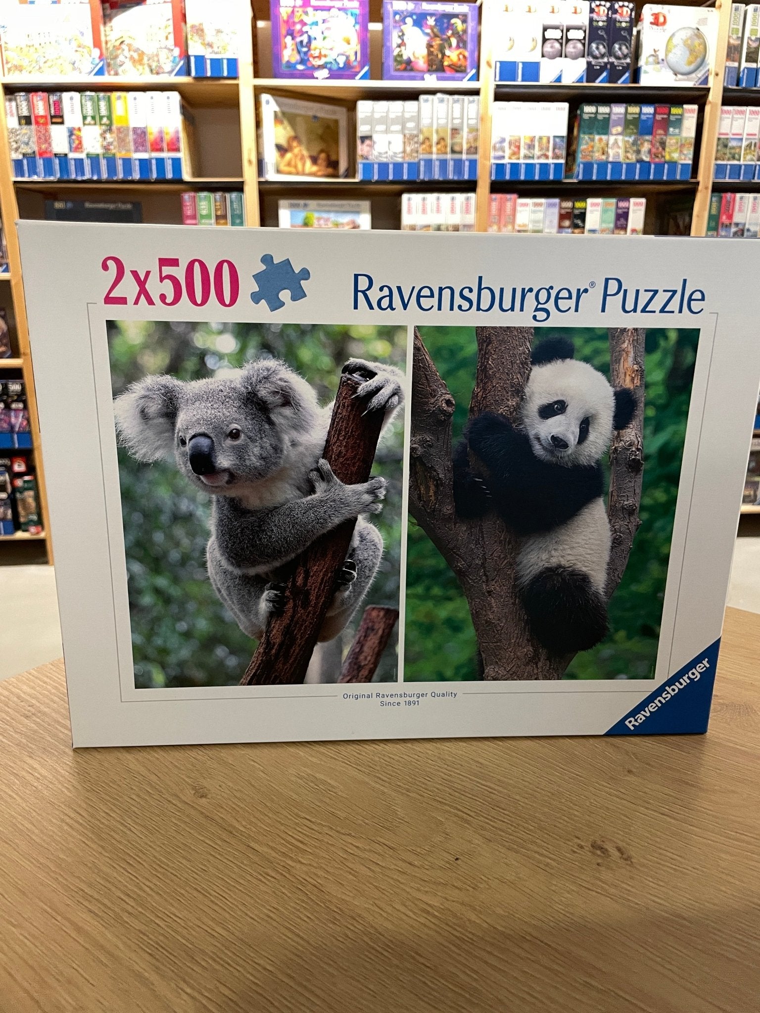 Panda és koala - 2x500 Ravensburger 500 darabos kirakó puzzle (RA - 12000241) - puzzlegarden