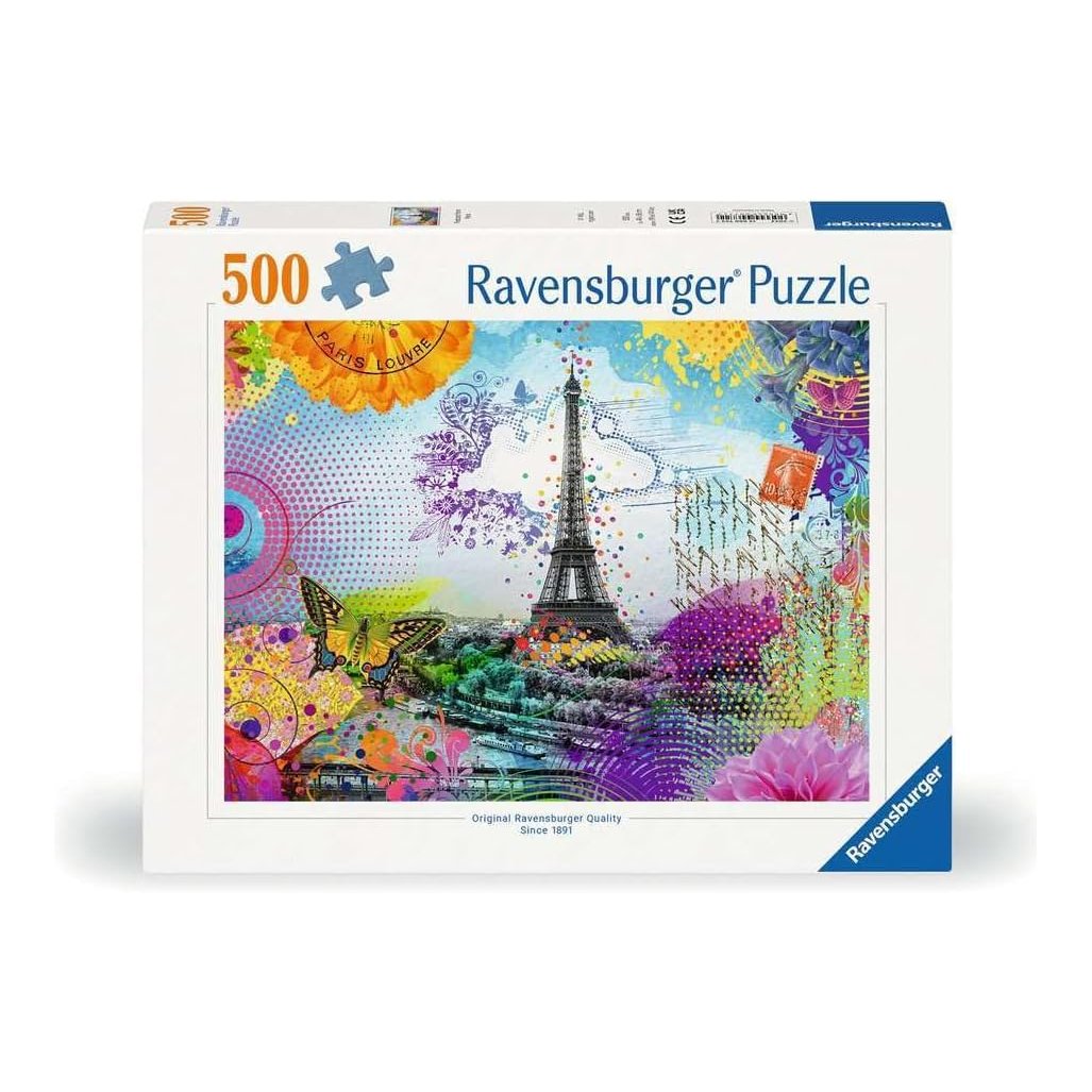 Párizs Képeslap Ravensburger 500 darabos kirakó puzzle (RA-12000772) - puzzlegarden