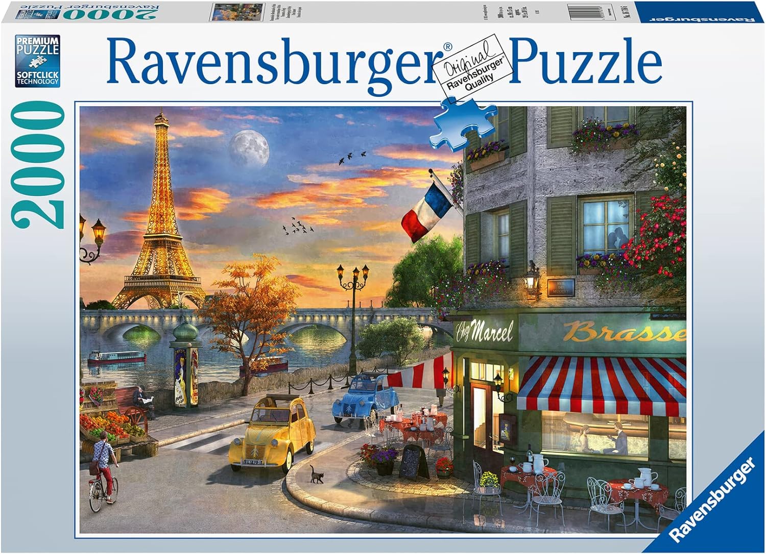 Párizsi Naplemente Ravensburger 2000 darabos kirakó puzzle (RA - 16716) - puzzlegarden