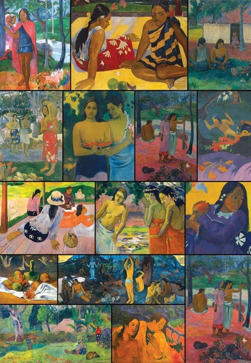 Paul Gauguin - Kollázs Grafika 1000 darabos kirakó puzzle (GR - F - 33341) - puzzlegarden