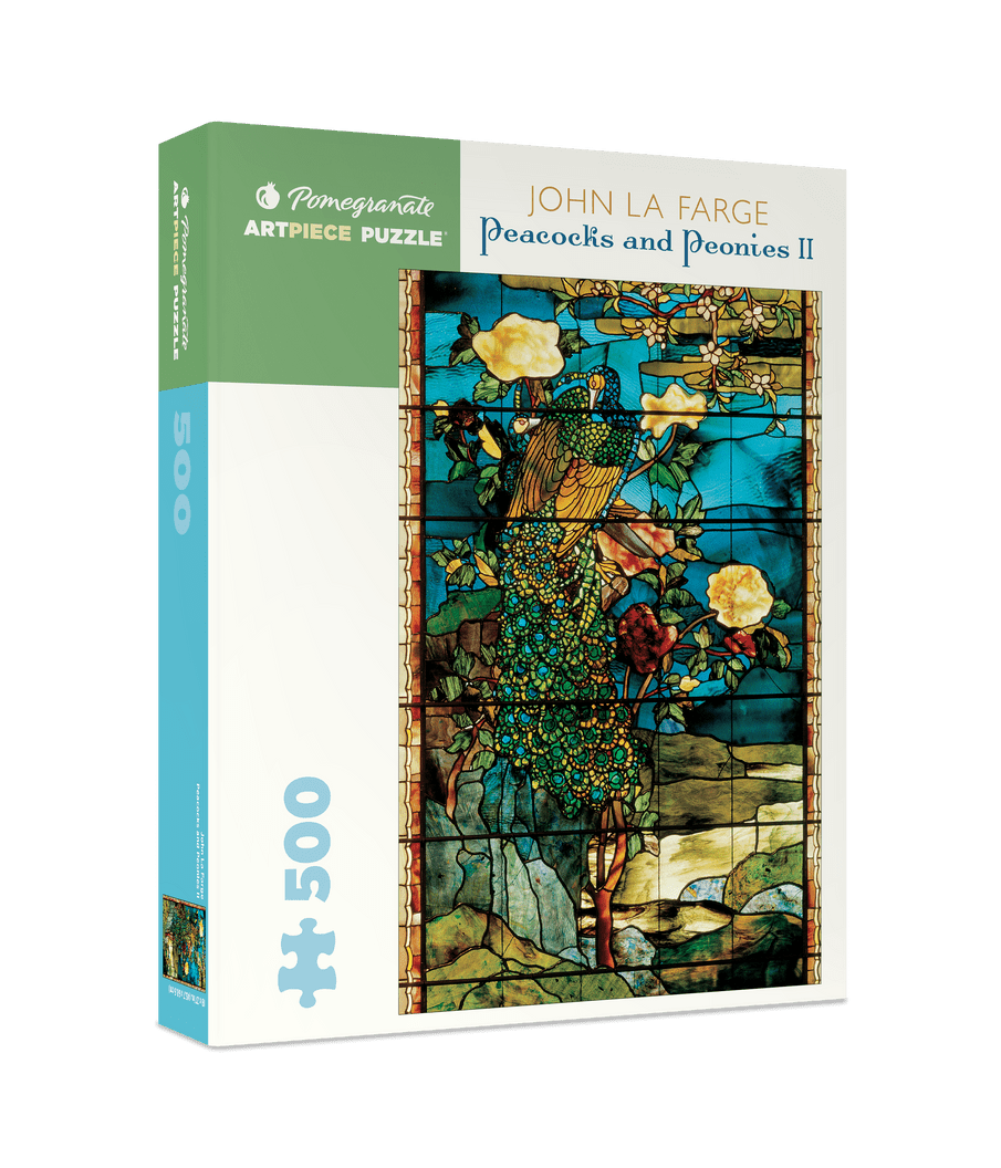 Pávák és pünkösdi rózsák Pomegranate 500 darabos kirakó puzzle (POM - AA733) - puzzlegarden