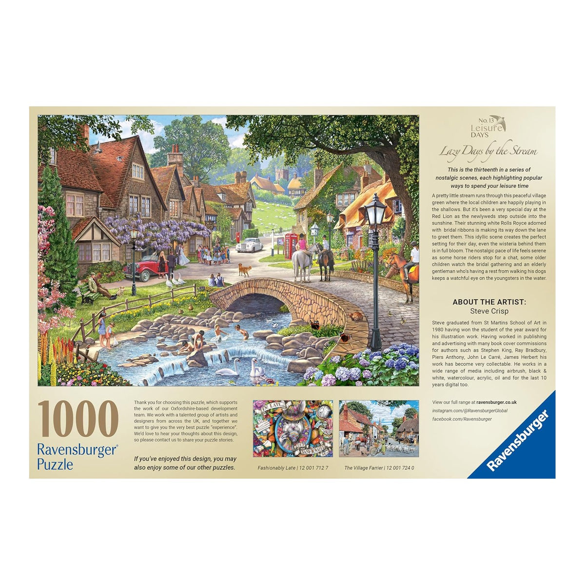 Pihenőnapok No. 13 – A patakparton Ravensburger 1000 darabos kirakó puzzle (RA-12001982) - puzzlegarden