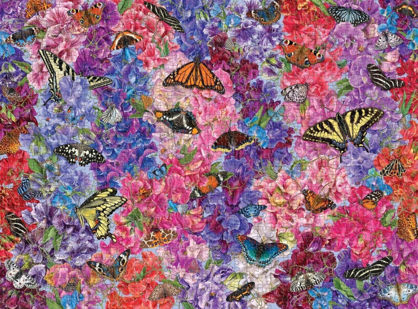 Pillangók a virágok között Galison 1000 darabos kirakó puzzle (GA - 9780735383357) - puzzlegarden
