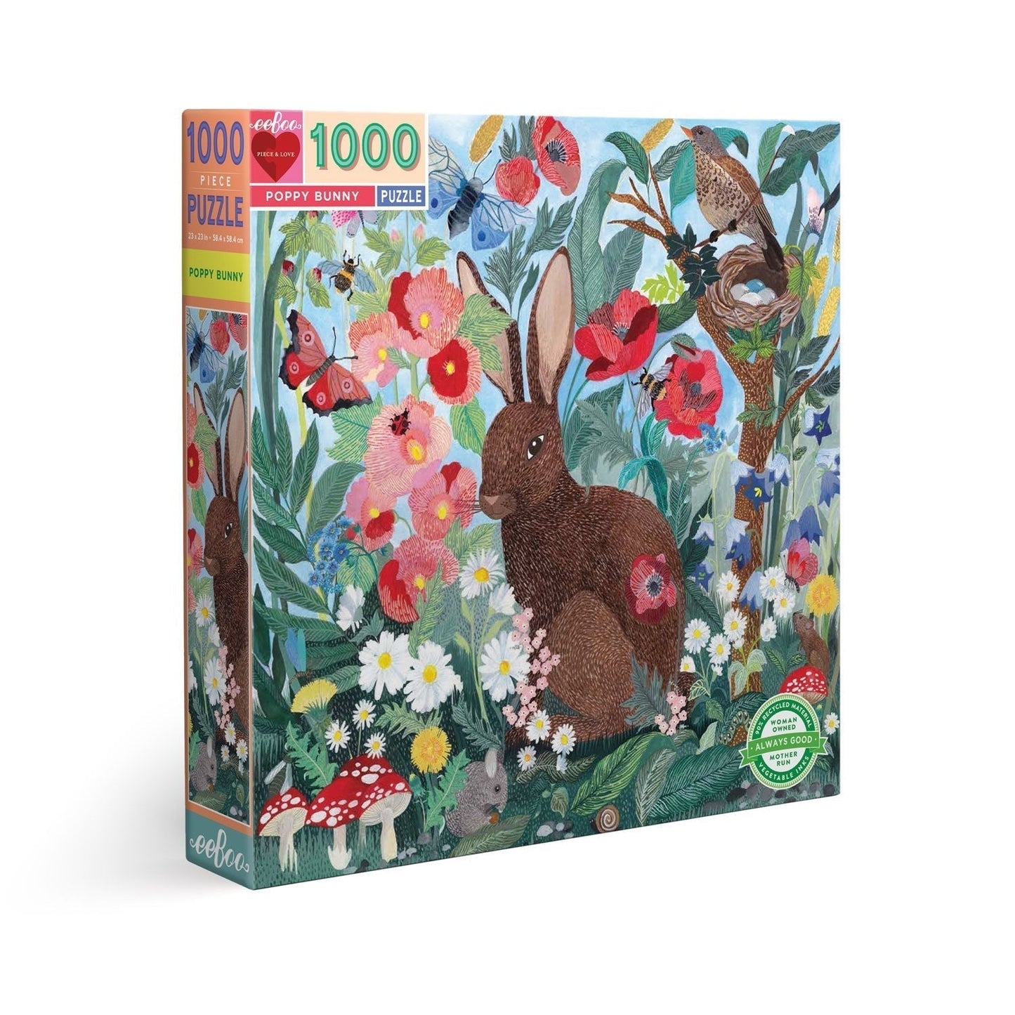 Pipacs Nyuszi Eeboo 1000 darabos kirakó puzzle (EB - PZTPBY) - puzzlegarden