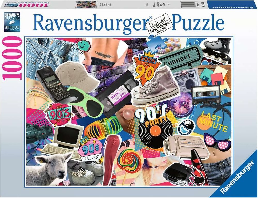 90 - es évek Ravensburger 1000 darabos kirakó puzzle (RA - 17388) - puzzlegarden