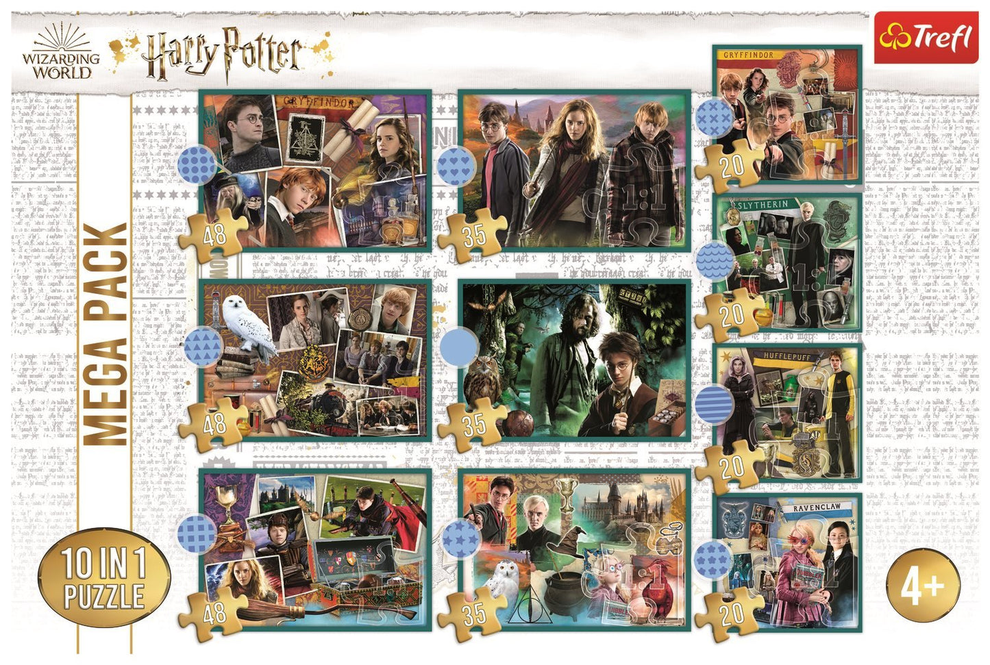 10 in 1 - Harry Potter Trefl 48 darabos kirakó puzzle (TR - 90392) - puzzlegarden