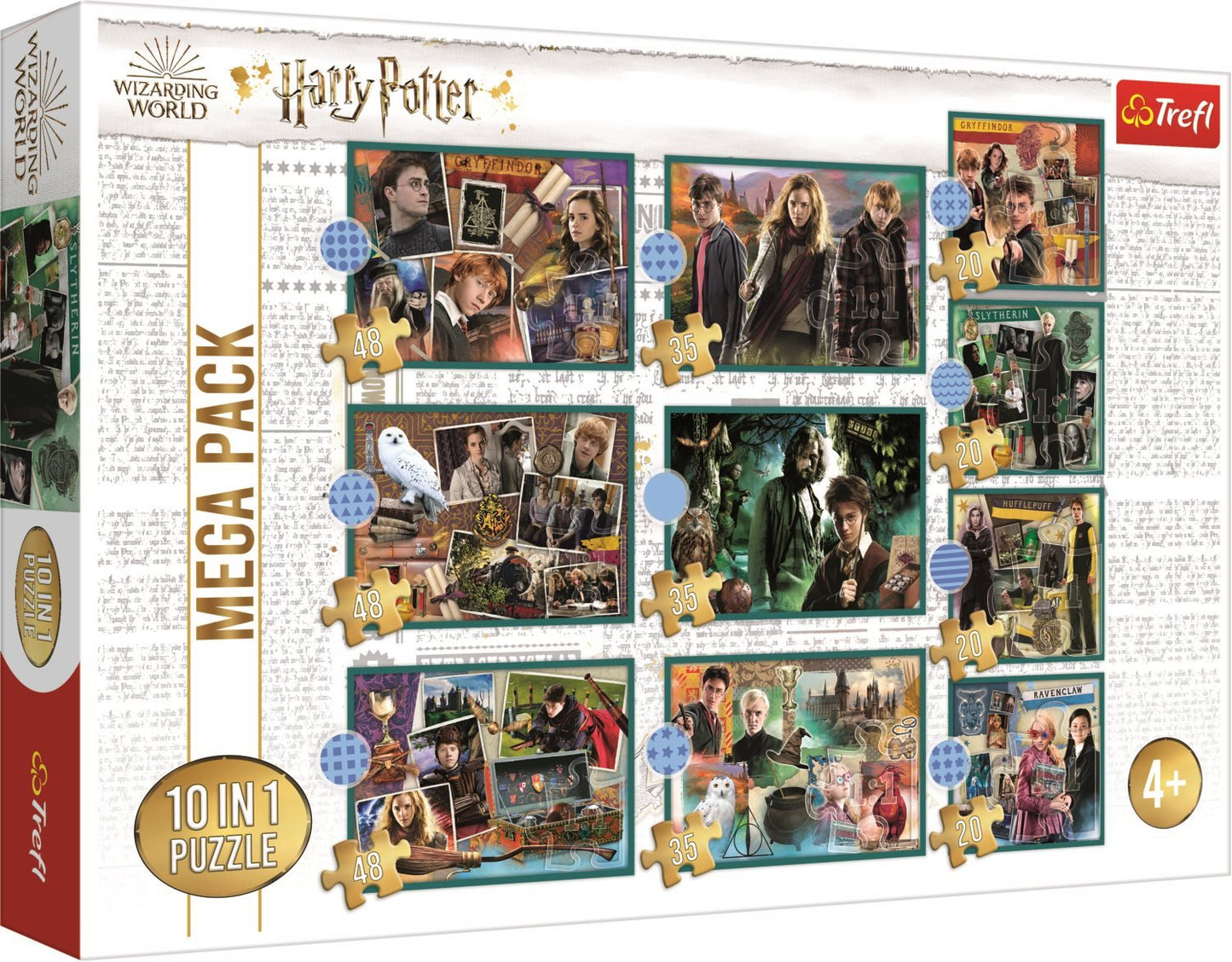 10 in 1 - Harry Potter Trefl 48 darabos kirakó puzzle (TR - 90392) - puzzlegarden