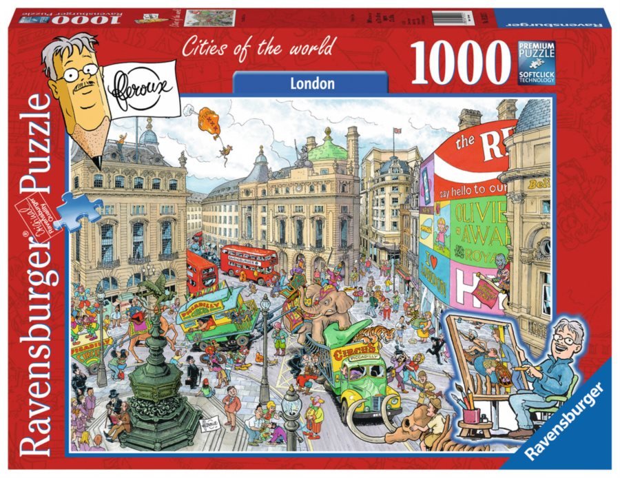A Világ Városai - London - Piccadilly Circus Ravensburger 1000 darabos kirakó puzzle (RA - 19213) - puzzlegarden