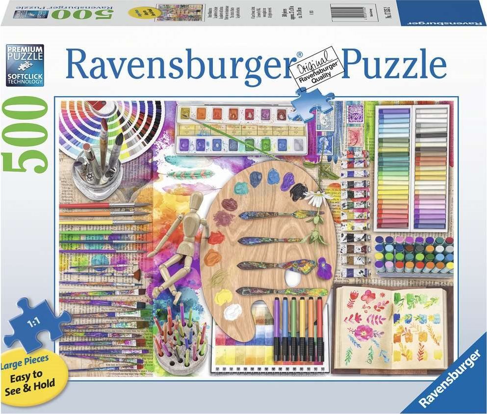A Művész Palettája - XXL Ravensburger 500 darabos kirakó puzzle (RA - 17535) - puzzlegarden