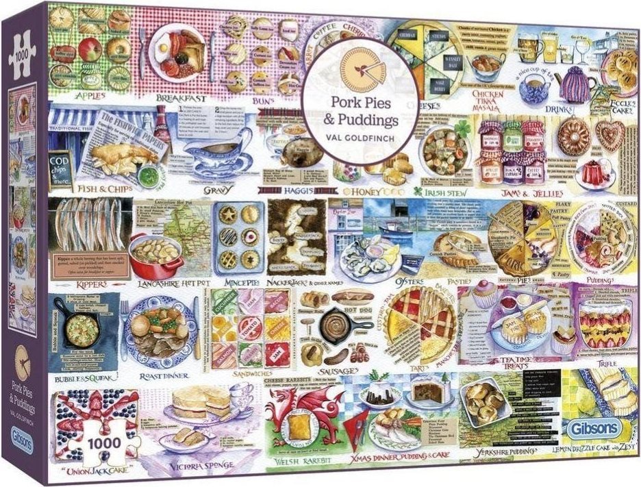 Pork Pies & Puddings 1000 darabos Gibsons puzzle kirakó (G7107)